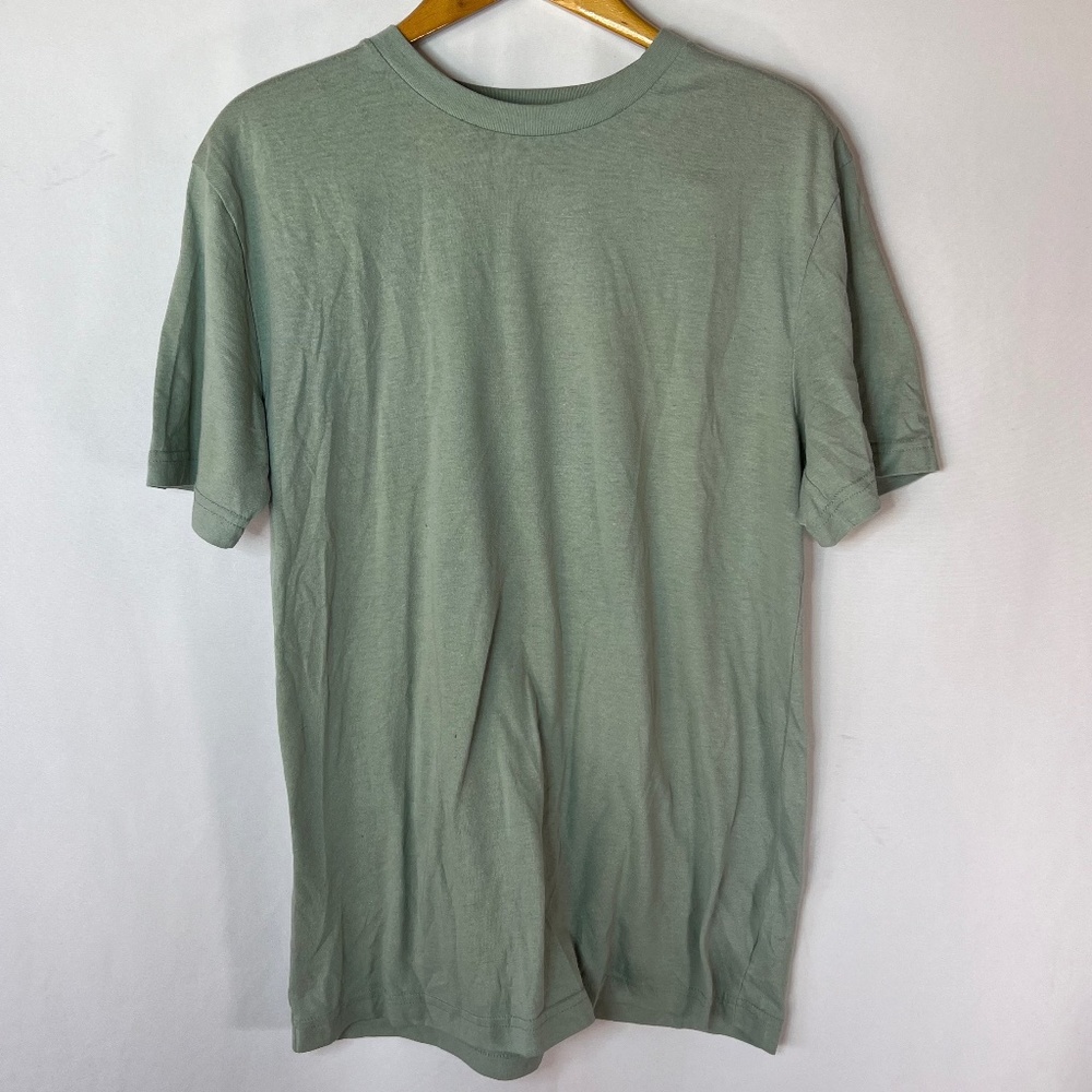 George Men's S | Small 34 - 36 Light Green Basic Crew Neck Short Sleeve Shirt